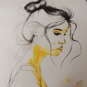candle light girl